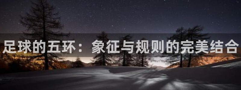 MK体育官网下载平台APP：足球的五环：象征与规则的