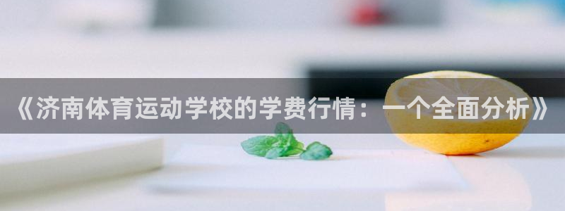 MK体育官方正版app新能源：《济南体育运动学校的学
